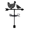 SUPERDANT Rooster Weather Vane Spotted Chicken Metal Weathervanes Wind Direction