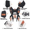 WELKINLAND Heavy-Duty leather tool belt suspenders for Carpenter & construction