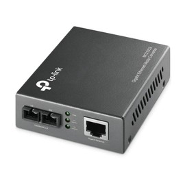 TP-Link Gigabit Single-Mode Media Converter, Complies with IEEE 802.3ab and IEEE 802.3z Extends Fiber Distance Up to 20 km (MC210CS)
