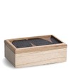 Zeller Black Mosaic 15199 Wooden Storage Box Approx. 24 x