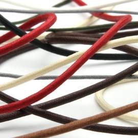 Fujiyama Ribbon Waxed Cord Cotton Round Cord 9.14M Roll Craft Accessory (#10 Red, Approx. 1.2mm)
