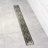 Novalinea ZA Linear Shower Drain - 32 Inch Brick Pattern
