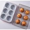 Jumbo Muffin Pan-Large Cupcake Pan Non Stick 6 cup 3.5x1.77