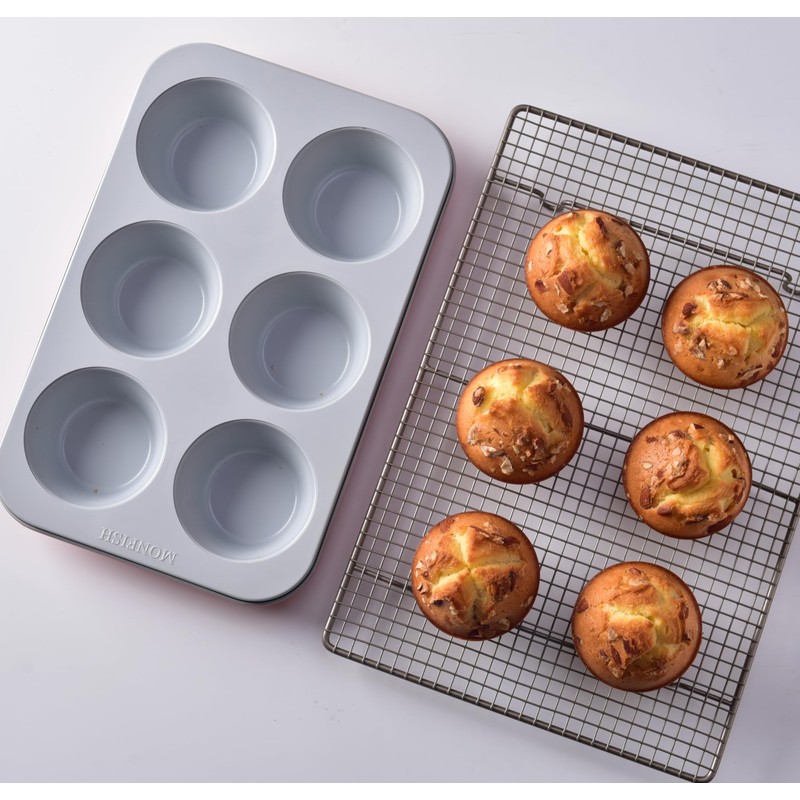 Jumbo Muffin Pan-Large Cupcake Pan Non Stick 6 cup 3.5x1.77