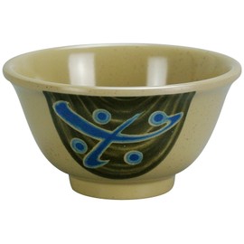 Yanco JP-3009 Japanese Small Bowl, 5 oz Capacity, 1.75" Height, 3.75" Diameter, Melamine, Pack of 48