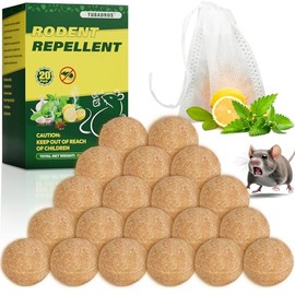 Rodent Repellent, Peppermint Oil Moth Ball to Repel Mice and Rats, Mouse Repellent, Mice Repellent, Rat Repellent, Rodent Repellent for Cars,Garden, Indoor Use