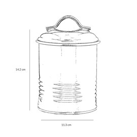Innoteck Essentials Tea, Coffee, Sugar, Canister Set - Easy to Open Airtight Lids - Storage Tin for Your Tea, Sugar, and Coffee - Set of 3 Canisters Cream