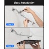 Veken 11.8" Rain Shower Head Rainfall Showerhead with 11" Stainless