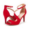 DREAM PAIRS Womens NILE Fashion Stilettos Open Toe Pump Heel