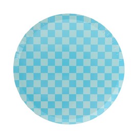 Jollity & Co Party Supplies | Check It! Out of the Blue Dinner Plates | Great for Baby Showers, Anniversaries, Summer Parties, and Birthday Decorations | Paper, 8 Pack