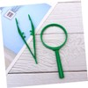 Gogogmee 3 Sets Glass Magnifying Glass Jewelry Tweezers Magnifying Glass