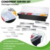 Gandeer 2 Ice Cooled Garnish Tray Deck Bar Garnish Caddy