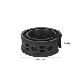 Pack of 2 Car Rubber Shock Absorbers, Car Coil Spring Buffer Rubber, Absorber Cushion, Spring Bumper, Buffer Type C, Reduce Noise, Anti Vibration, Buffer Spring Bumper Cushion (Black)