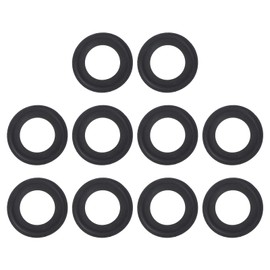 PATIKIL 10pcs Tri Clamps Gasket, 50.5mm OD 29mm ID Sanitary TC Tri Clamps Gasket Tri Pipe Rubber Ferrule Washers Tube Fittings O Ring Seal Gaskets for Dairy Brewing Winery Equipment