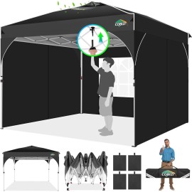 COBIZI 10x10' Commercial Pop UP Canopy Party Tent Folding Waterproof Gazebo Heavy Duty~