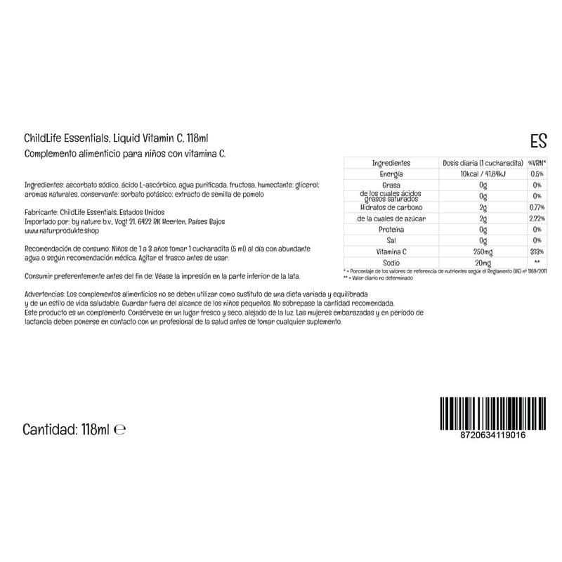 ChildLife Essentials, Liquid Vitamin C, Vegan Vitamin C Drops for