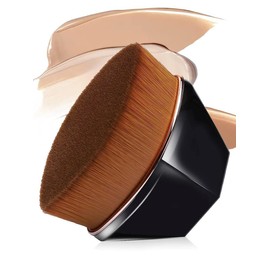 Wrixty Foundation Brush, Perfect Makeup Brush Small Face Blush Liquid Powder Foundation Brush for Blending Liquid, Cream or Flawless Powder Cosmetics with Protective Case (Multi Color)