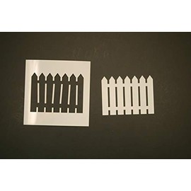 Picket Fence Reusable Mylar Stencil - Art Supplies DIY Crafts Scrapbooking Painting 16"