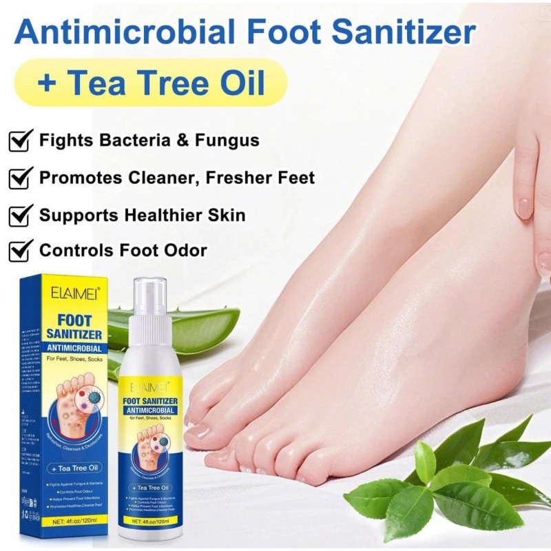 Aromixe Foot Sanitizer Spray 120ml – Antimicrobial with Tea Tree