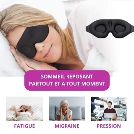 Sleep Mask for Men Women Sleeping Travel Meditation Yoga Light Blocking Adjustable Soft Breathable and Ultra Comfortable Eye Protection Black Design Ergonomic Design