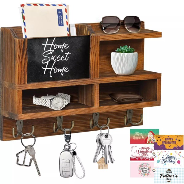 Does not apply Key Holder Wall Mount, Wooden Key Mail