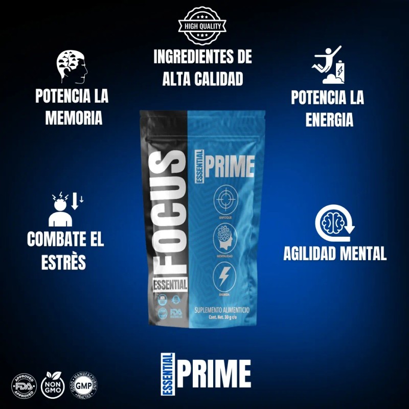 Nootrpico Essential Focus Concentracin, Agilidad Mental Sin Sabor