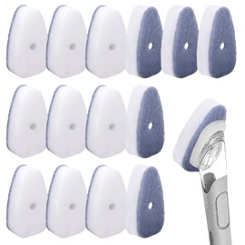 14pcs Dish Wand Sponge Refills, Non-Scratch Washing Up Wand Replacement Heads Durable Scrubber Pads for Kitchen Stovetop Grills Bathroom Cleaning (Sponge Heads Only)