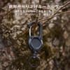 CRAZY SHARK Reel Key Chain, Strong Carabiner, Pin-on Reel, Key