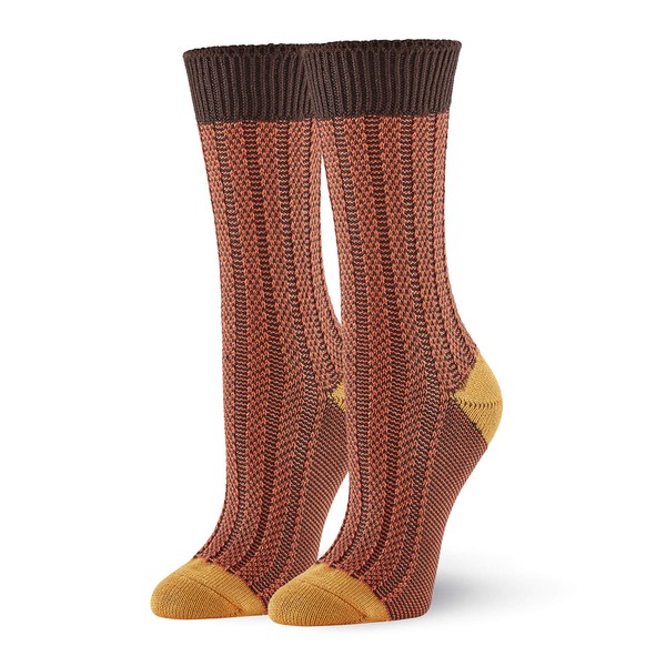HUE Supersoft Casual Boot Sock, Espresso - Ribbed, One Size