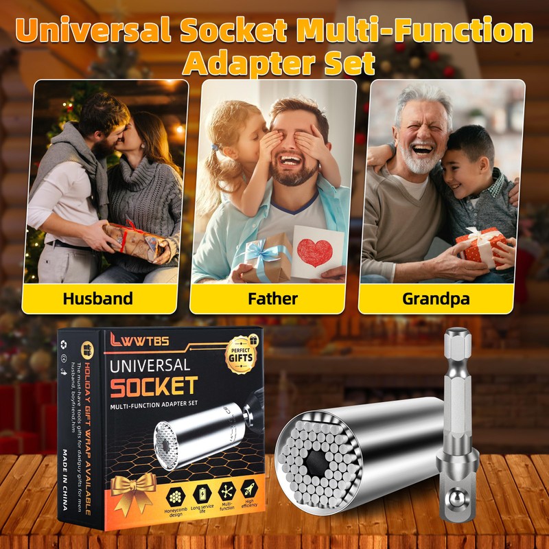 Super Universal Socket Tools Gifts for Mens Fathers Day Dad