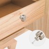 TRIXES 4PK Matte Silver Drawer Knobs - Decorative Cabinet Drawers