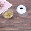 Kafei Gold Office Clips in Elegant Magnetic Marble Clip Holder,