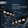 GEEGEETOP Switchback White Amber LED Front Fog Daytime Sequential Running