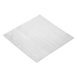 PATIKIL 7.9" L x 7.9" W Perforated Metal Plates, 16Ga 0.06" Hole 304 Stainless Steel Mesh Stagger Expanded Perforated Metal Plate for Ventilation and Filtration