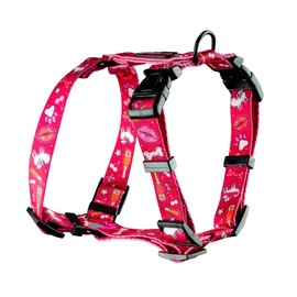 Helltails Dog Harness for Medium Dogs, No Absorb, Adjustable Chest Harness, Anti-Pull Y Harness, Dog Medium with Control, Classic Lightweight Dog Harness, Dog Harness, Champagne Kiss, M