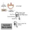 HYS Soft Flexible Open Ear Insert Ear Buds Small Earmold