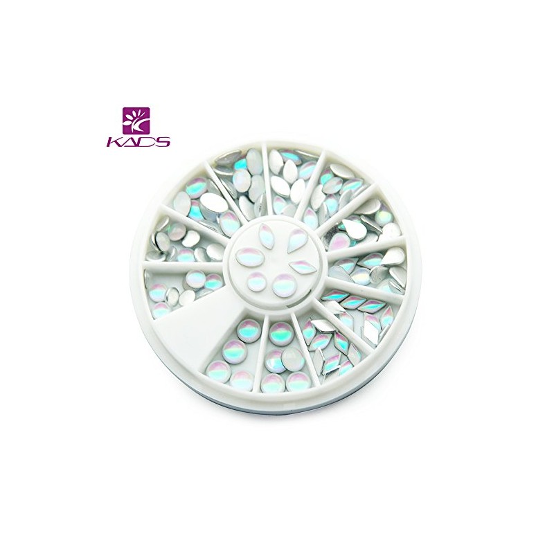 KADS Ovals & Water Drop 6 Different Shapes Design White
