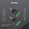 EMSea 3.5mm 3 Pole Stereo Male Plug to AV 3-Screw