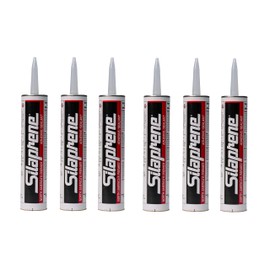 Silaprene - North America's Premiere Silicone-Free Adhesive and Sealant - One-Part and Fast-Drying Waterproof Industrial Sealer for Vehicle Assembly and Repair - 300ML - 6 Pack - Gray Color