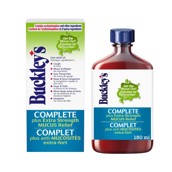 Buckley's Complete 'MUCUS RELIEF' Syrup Extra Strength for relief of COUGH - 150 ml