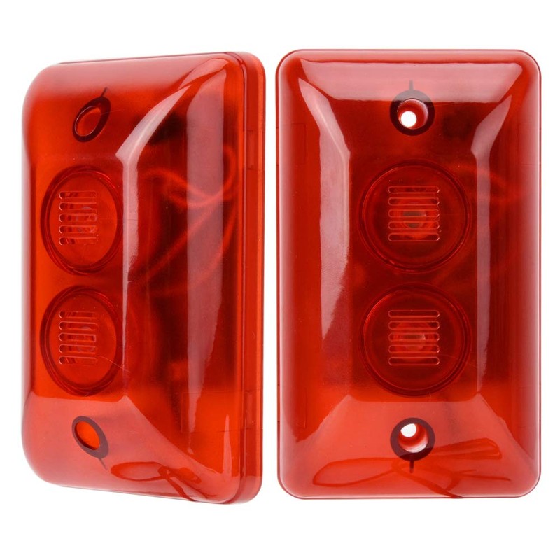 Sonew 12V Wired Alarm Strobe Siren Sound Siren Flashing Flashing