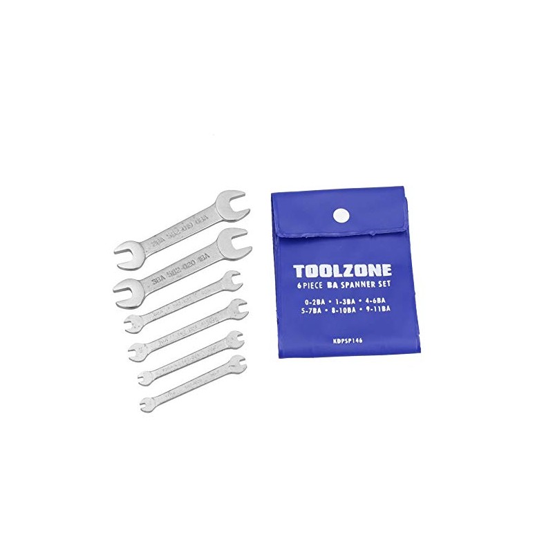 AB Tools 6pc BA Spanner Set Precision Open Ended Wrench