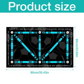 HIULLEN Football Training Mat, 60 x 90 cm Football Mat, Ball Control, Football Step Training Mat, Football Mat, Football, Shock-Absorbing Football Mat, Football Practice Equipment for Teenagers