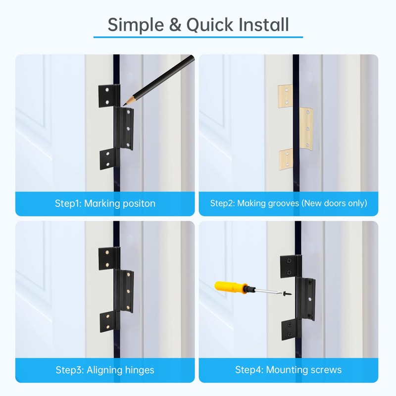 3 Pcs Storm Door Hinges Replacement fits for Larson Screen