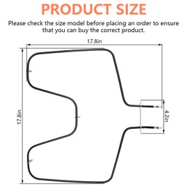 WB44K10005 Baking Element, WB30X46987 Oven Bake Element Compatible with G-E Hotpoint RB526H3WW RB757BH1WH RB787WH1WW, WB44K10001 Range Heating Element Replace PS249238 AP2030964 824269 AP7216188