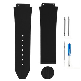 unilabo Rubber Watch Band Without Buckle Compatible for Hublot Big Bang 19mmx 25mmx 22mm Silicone Strap Replacement for men and women wirst watchband, XI