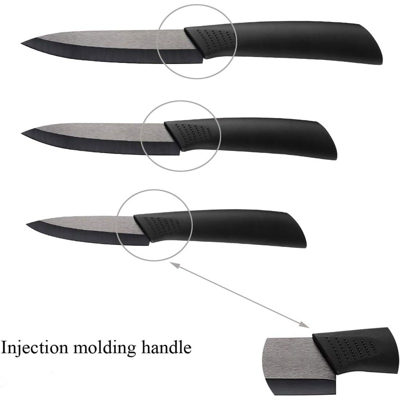 Muncene Ceramic Utility Knife Paring Knife, 5" Sharp Blade with