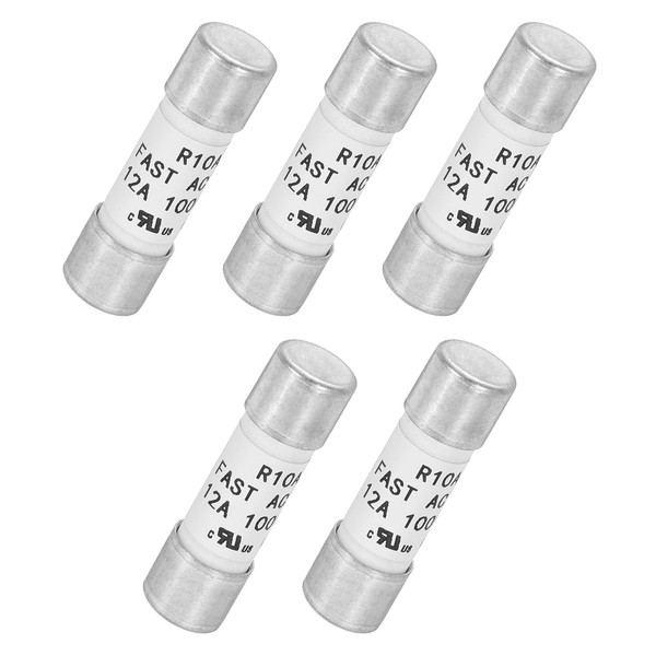 MECCANIXITY 1000V 12A Fast Acting Fuse Ceramic Fuses Generic Current