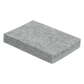 uxcell Felt Furniture Pads, 4Pcs 5.91" x 3.94" Adhesive Backed Non-Slip Anti-Scratch Chair Leg Protectors for Protecting Hardwood Floor, Grey