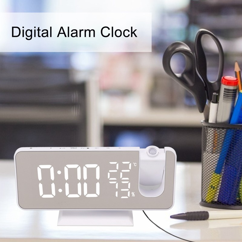 FM Radio LED Digital Smart Alarm Clock LED Digital Projection
